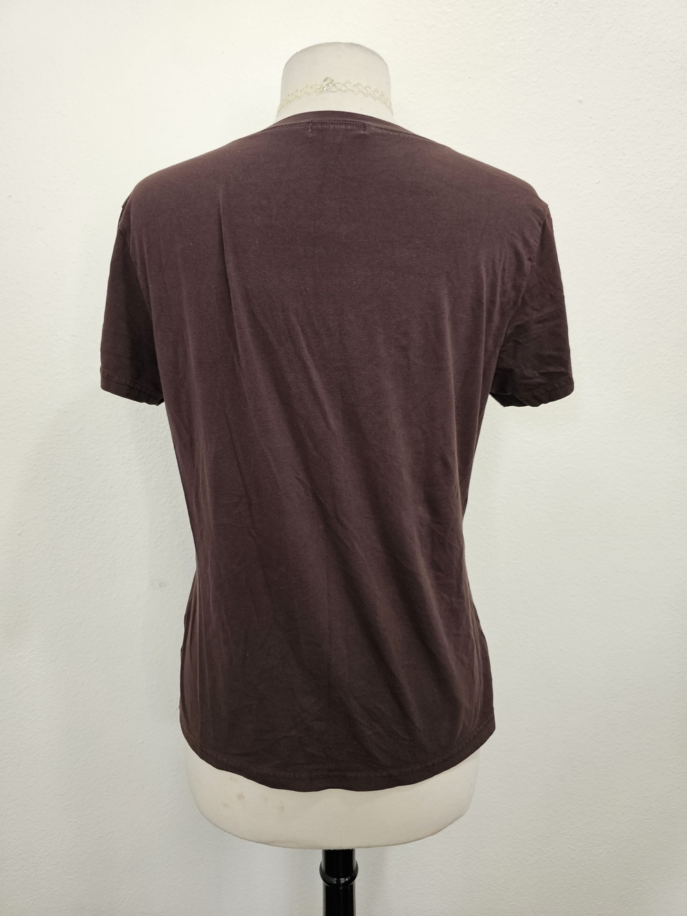 Womens Brown Floral Boho Tee - Picture 2 of 8